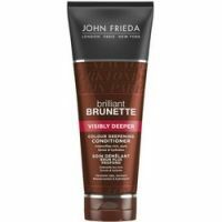 John Frieda Brilliant Brunette Visically Deeper - Après-shampooing pour cheveux riches et foncés, 250 ml