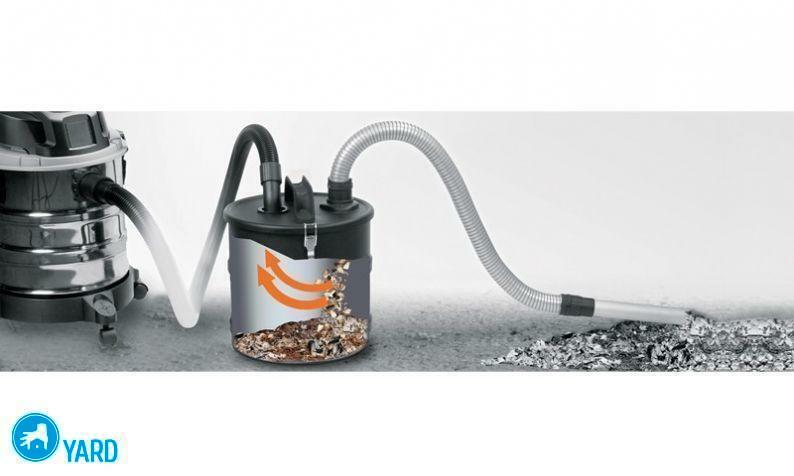 Construction vacuum cleaners without dust bag