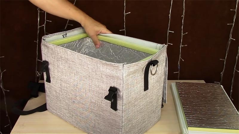 Chladicí taška: materiály, podrobné pokyny pro výrobu vlastních rukou za 20 minut