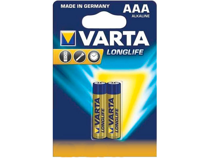 Batteria AAA - Varta LongLife 4103 LR03 (2 pezzi)