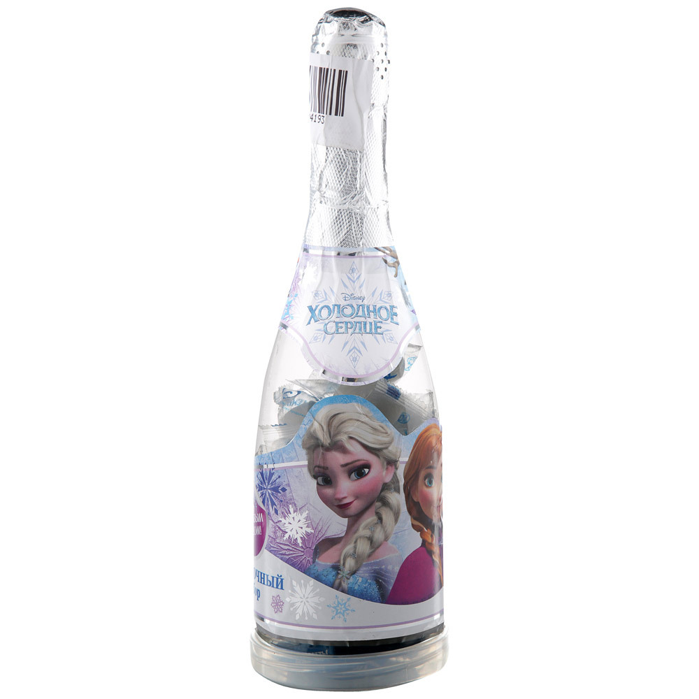 Sada cukrovinek Disney Frozen v plastové láhvi s dárkem 80g