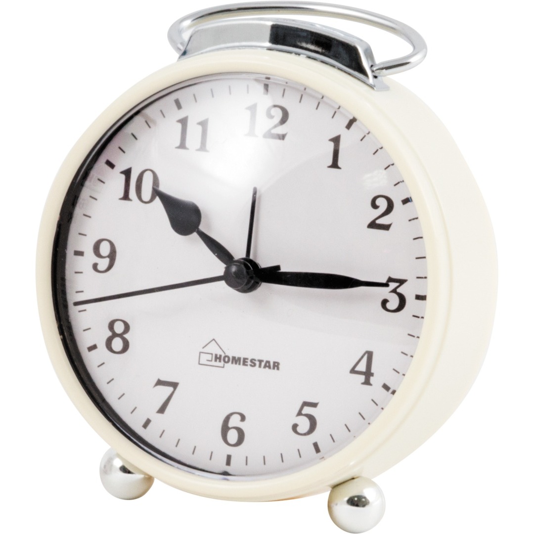 Alarm clock HOMESTAR HC-03 round white 003794