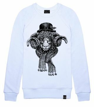 Sweatshirt mit Lammjungen-Print