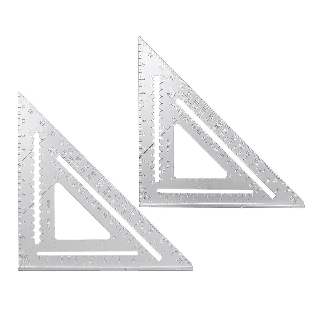 Alumíniumötvözet derékszögű háromszög vonalzó szögmérő keretező mérőkészlet