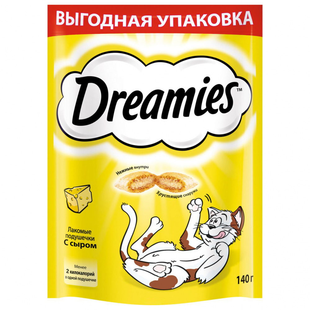 Dolcetto per gatti Dreamies con formaggio 140g