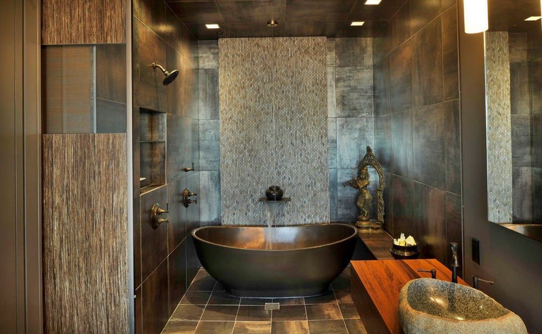 Badezimmer im japanischen Stil
