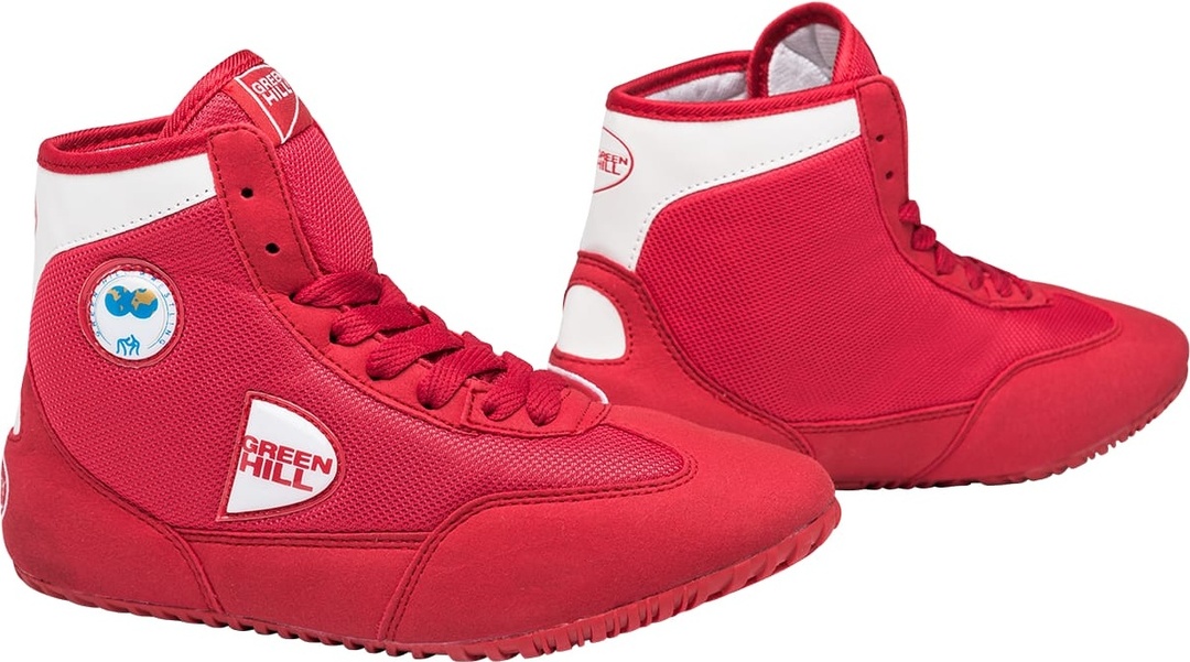 Chaussures de lutte Green Hill GWB-3052 / GWB-3055, blanc / rouge, 39