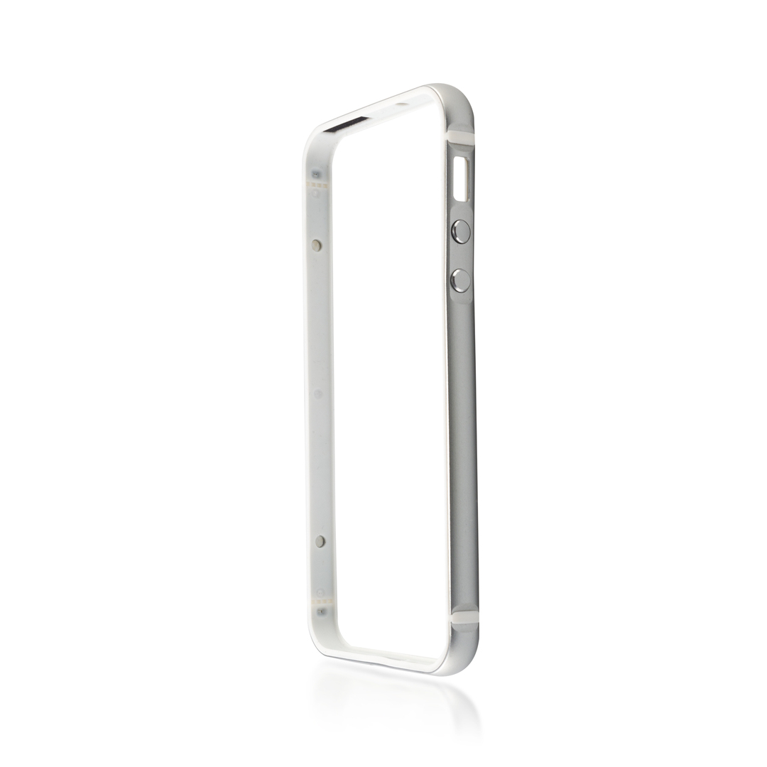 Brosco todelt støtfanger for Apple IPhone 5, grå