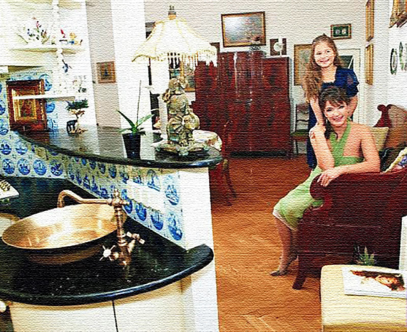 Paladsinteriør i en fælles lejlighed: et uventet design til Anastasia Melnikovas 11-værelses lejlighed