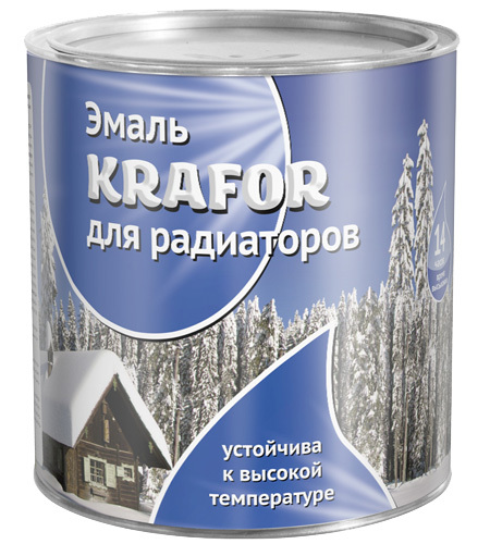 Kg, Heat-resistant alkyd enamel For radiators (white)