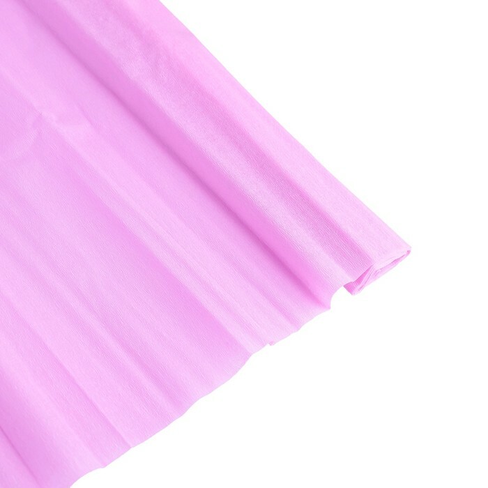 Crepepapir 50 * 250 cm Tips Topp 32 g / m², lys rosa, på rull