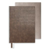 Üzleti notebook Anaconda, szürke-barna + Nyertes szürke-barna, A5, 96 lap