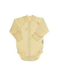 Bodysuits for nyfødte Anbudsalder. Sparkles, størrelse 62/68, gul