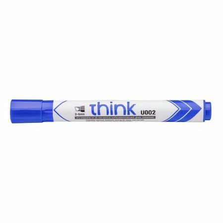 Beyaz tahta kalemi Deli EU00230 Eğimli yazı düşünün uç 2-5 mm mavi 12 adet / kutu