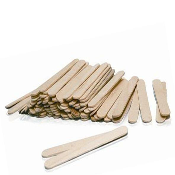 Drewniana szpatułka, niesterylny depiltouch, 100szt