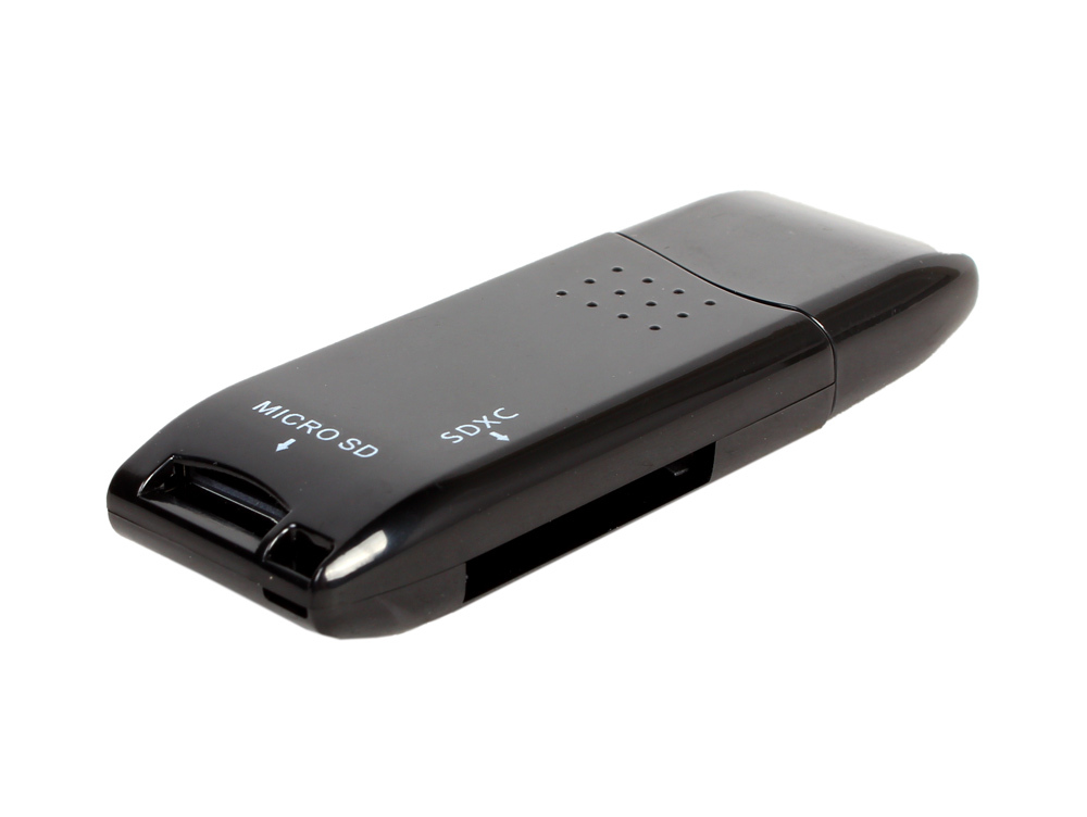 Lector de tarjetas ORIENT CR-017B, mini lector de tarjetas USB 3.0 SDXC / SD 3.0 UHS-1 / SDHC / microSD / T-Flash, negro