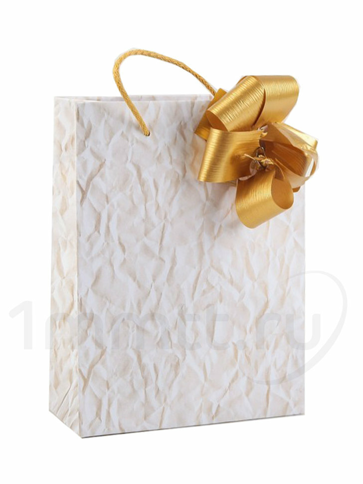 Gift bag with bow New Year's BIG