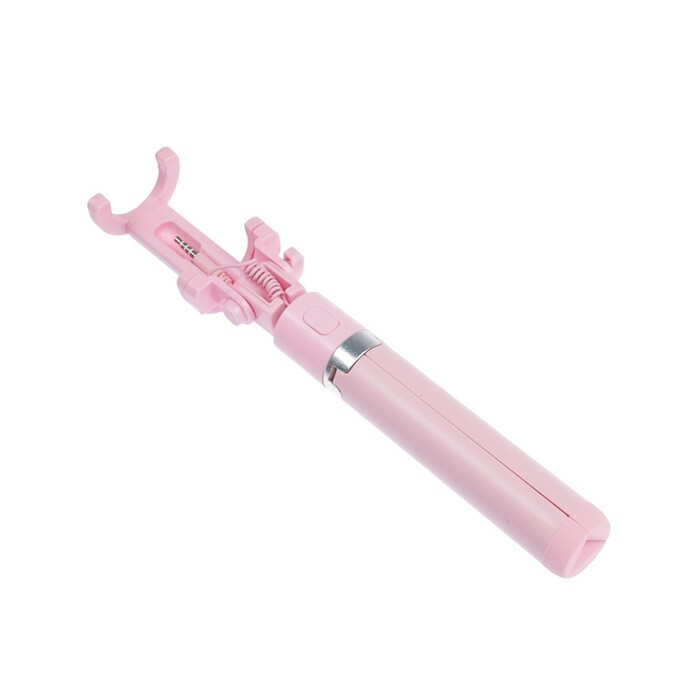 Monopod-tripod LuazON, wired, fold-out, color pink