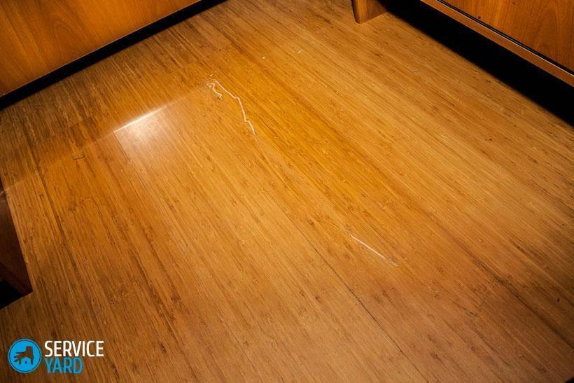 Scratches on the floor - how to clean?