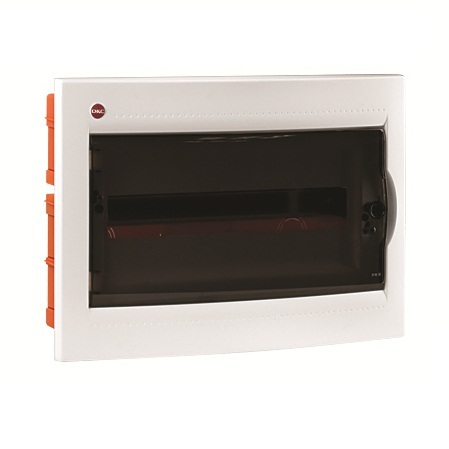 Einbaubox DKC 81518 18 Module mit Tür weiß