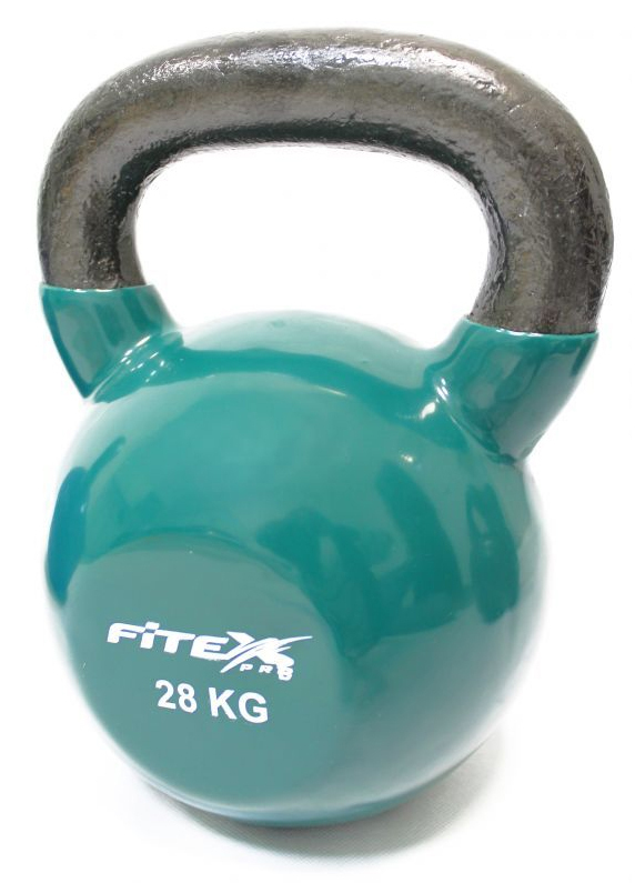 Kettlebell, ovit v vinil, 28 kg Fitex Pro FTX2201-28