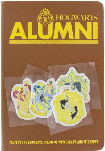 Harry Potter-cadeauset: Hogwarts-alumni (notebook + stickers)