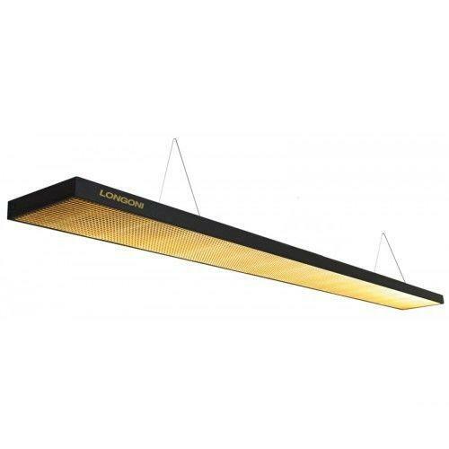 Plochá LED lampa Norditalia Longoni Compact (černá, zlatý reflektor) 75.247.10.7