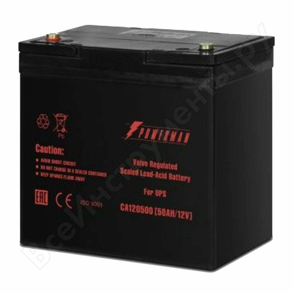 Rechargeable battery ca12500 ups for powerman 6114088 ups