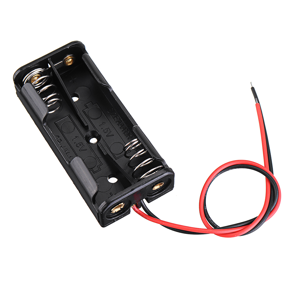 AAA Slot Battery Box Battery Board Holder with Switch for 2xAAA Batteries DIY, Kit Case