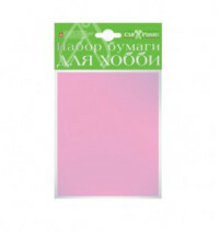 Bulkfarvet papir, A6, 10 ark (pink)