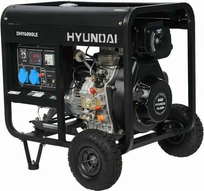Naftový generátor Hyundai DHY-6000 LE: foto