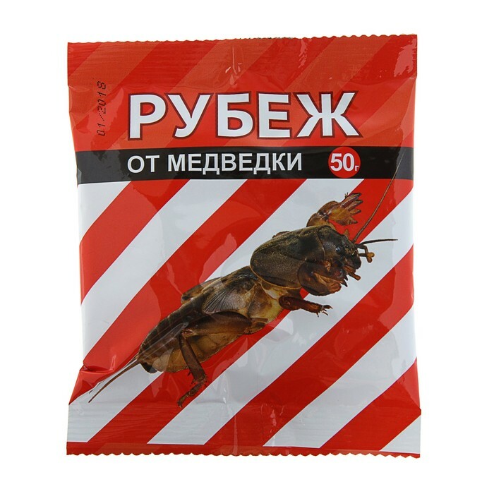 תרופה לגרגרי Medvedka Rubezh, 50 גרם