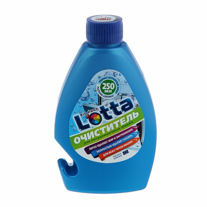 Trauku mazgājamās mašīnas tīrīšanas līdzeklis Lotta, 250 ml