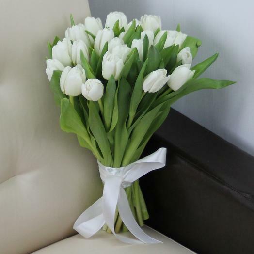 Nárazník do postele tulipán biely FLOWWOW.COM LBR173211
