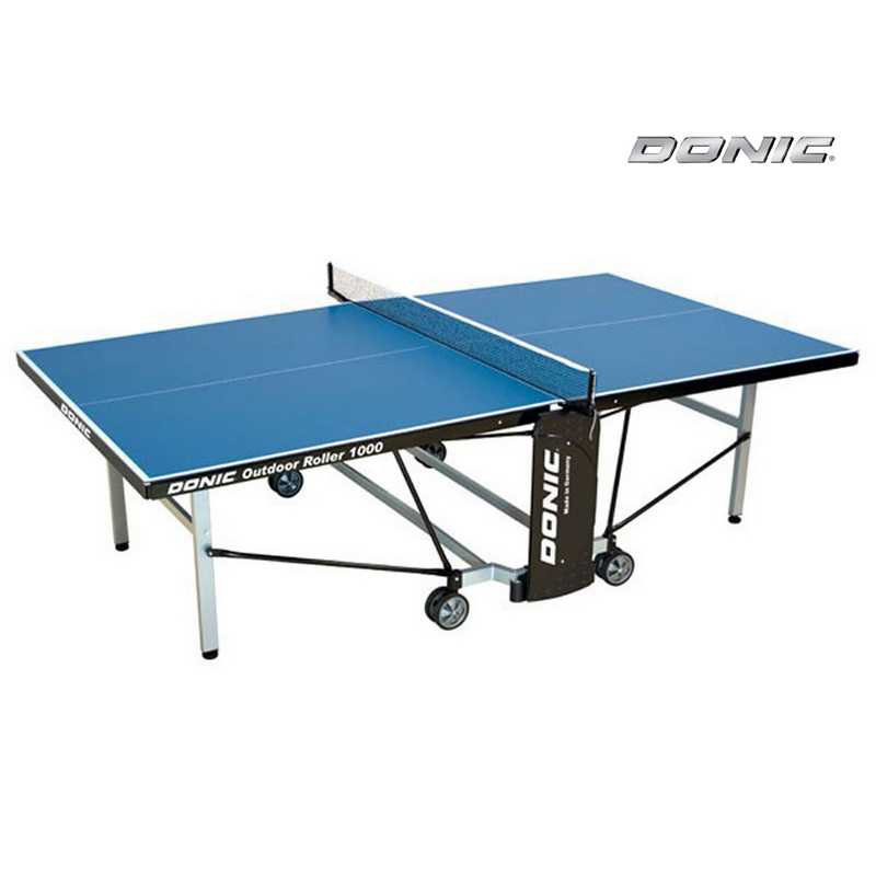 Mesa de tenis para todo clima Donic Outdoor Roller 1000 con malla 230291-B