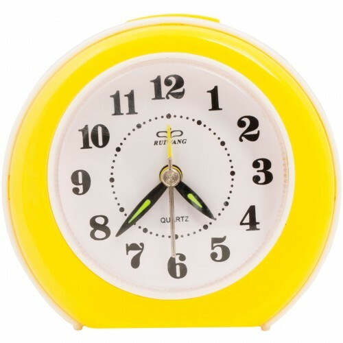 Pyöreä VT -herätyskello (keltainen)