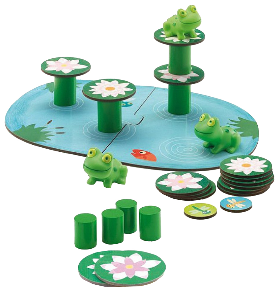 Šeimos stalo žaidimas „Djeco Frog Balancer“