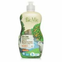 BioMio - Mittel zum Spülen von Geschirr, Gemüse und Obst mit ätherischem Mandarinenöl, 450 ml