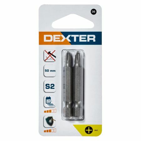 Dexter bitek, PH1, 50 mm, 2 db.