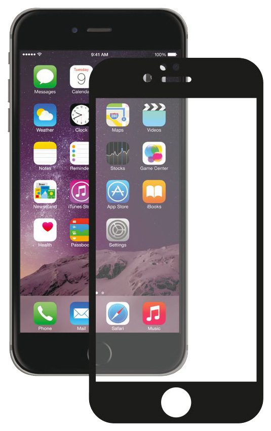 Zaščitno steklo Deppa za Apple iPhone 6 Plus / iPhone 6S Plus Črna