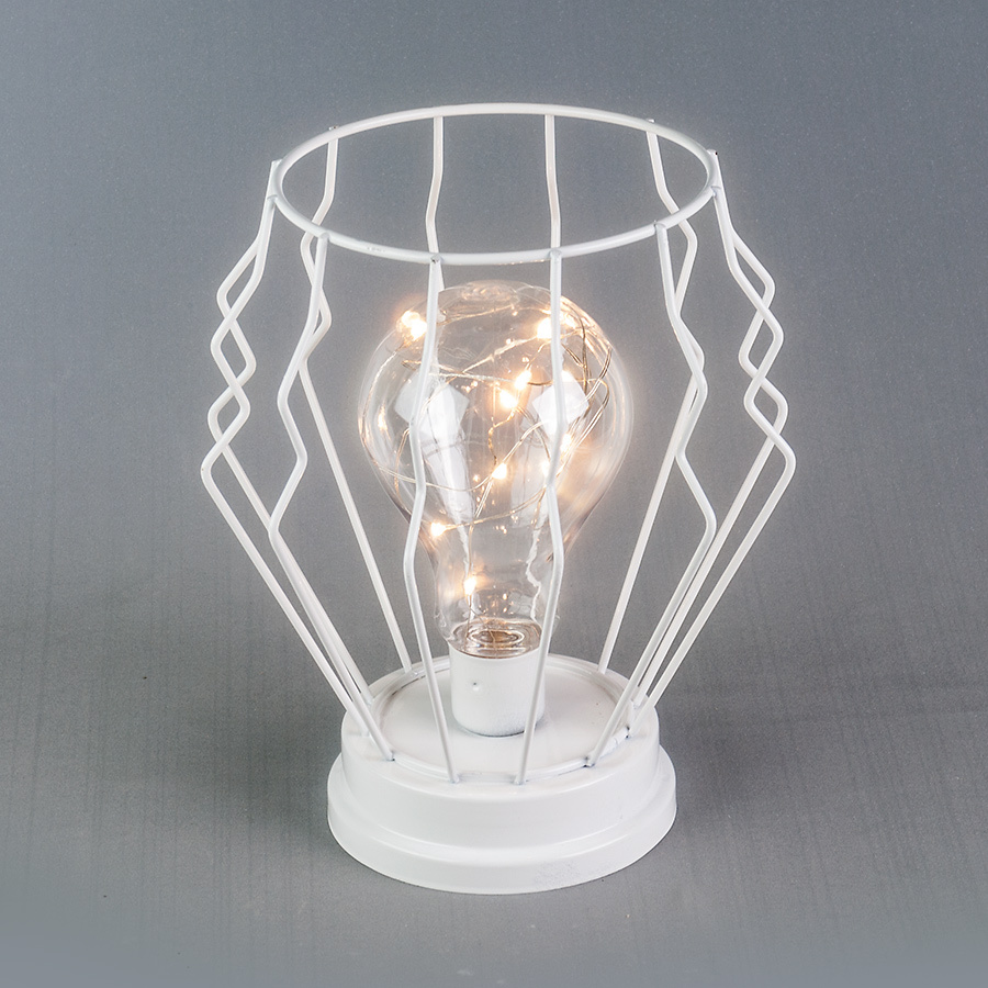 Lampada decorativa, LED, alimentazione a batteria (R3*3) dimensioni 17x17x20