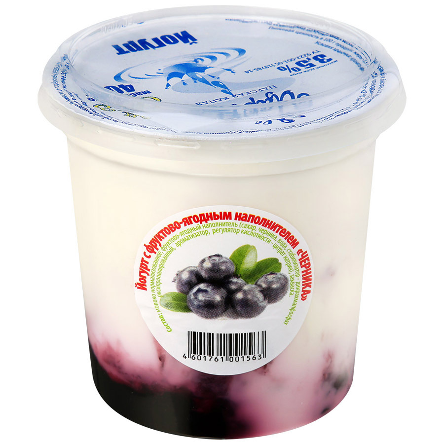 Yoghurt Tsarka Bosbes 3,5% 0,4kg