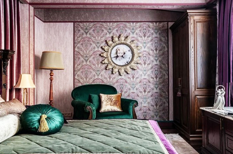 Renowacja jest po prostu szykowna: luksusowa sypialnia jako prezent dla Tatiany Tarasowej na Nowy Rok