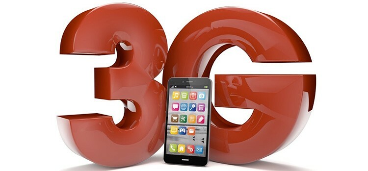 3G atbalsts nodrošinās uzticamu uztveršanu un lielāku datu apmaiņas ātrumu internetā