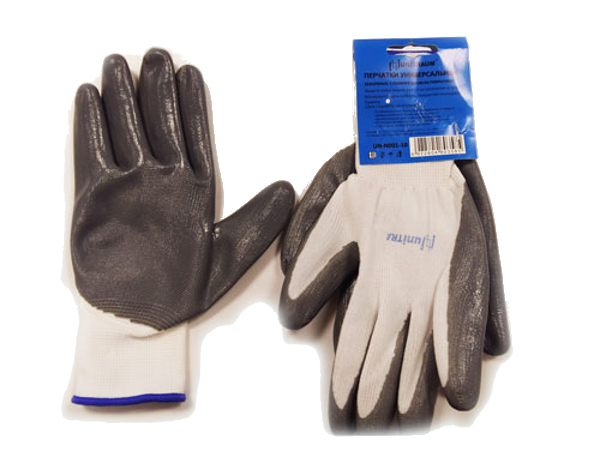 Gloves Unitraum s.10 Gray-White UN-N001-10