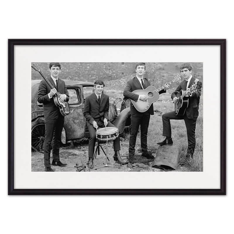 Plakat indrammet af The Beatles 50 x 70 cm House of Corleone