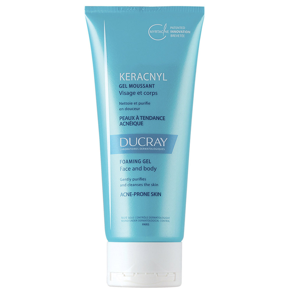 Ducray Keracnyl Cleansing Gel for Face and Body 200ml