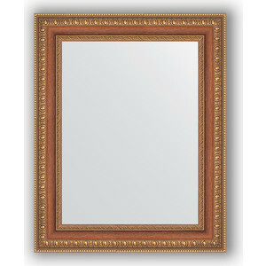 Mirror in a baguette frame Evoform Definite 41x51 cm, bronze beads on wood 60 mm (BY 3011)