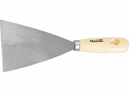 Sparta spatula rozsdamentes acél 100 mm -es fa fogantyú