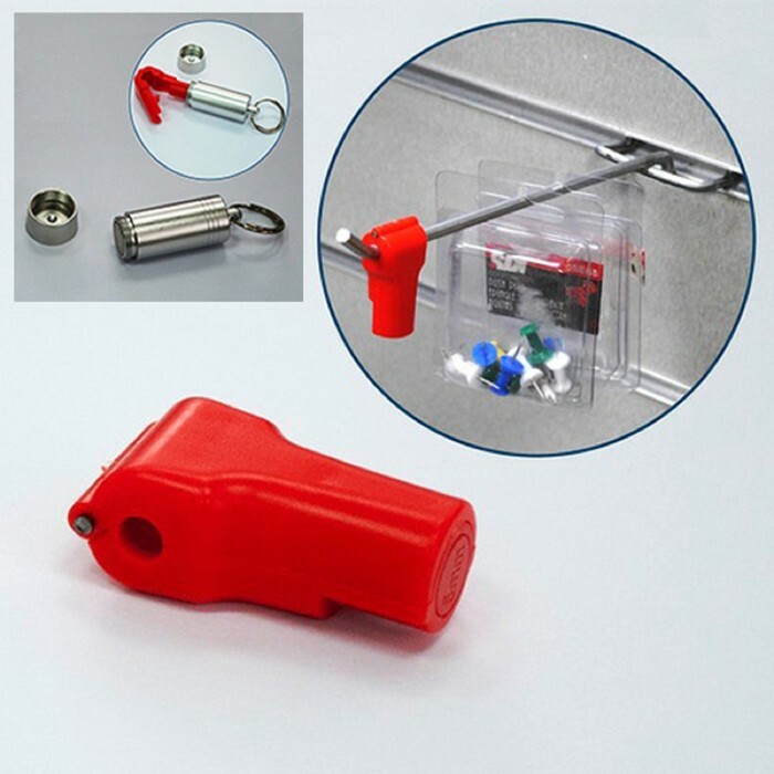 Stop Lock érzékelő 6 * 2 * 1,5, d lyuk 6 mm, piros színű